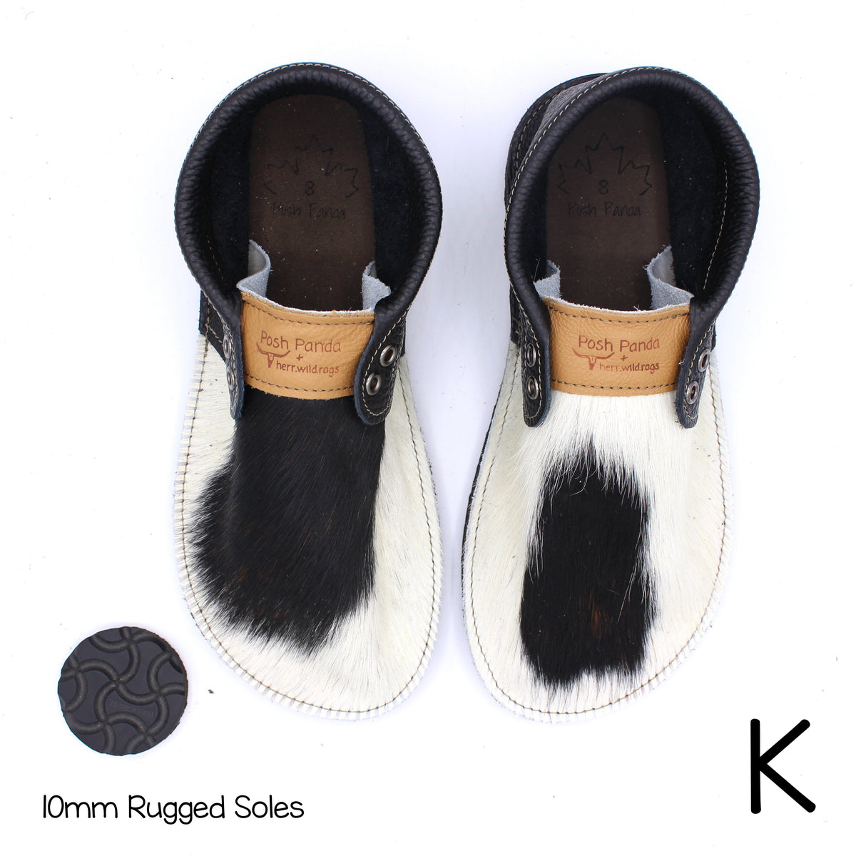 Hair Hide Collab Mocs - Ladies - SIZE 8 - RUGGED