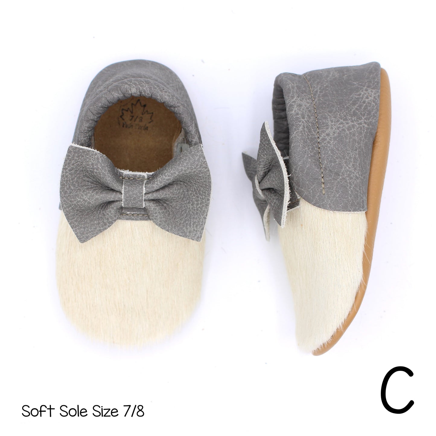 Hair Hide Mocs -  BABY/TODDLER (Soft Sole) - Size 7/8