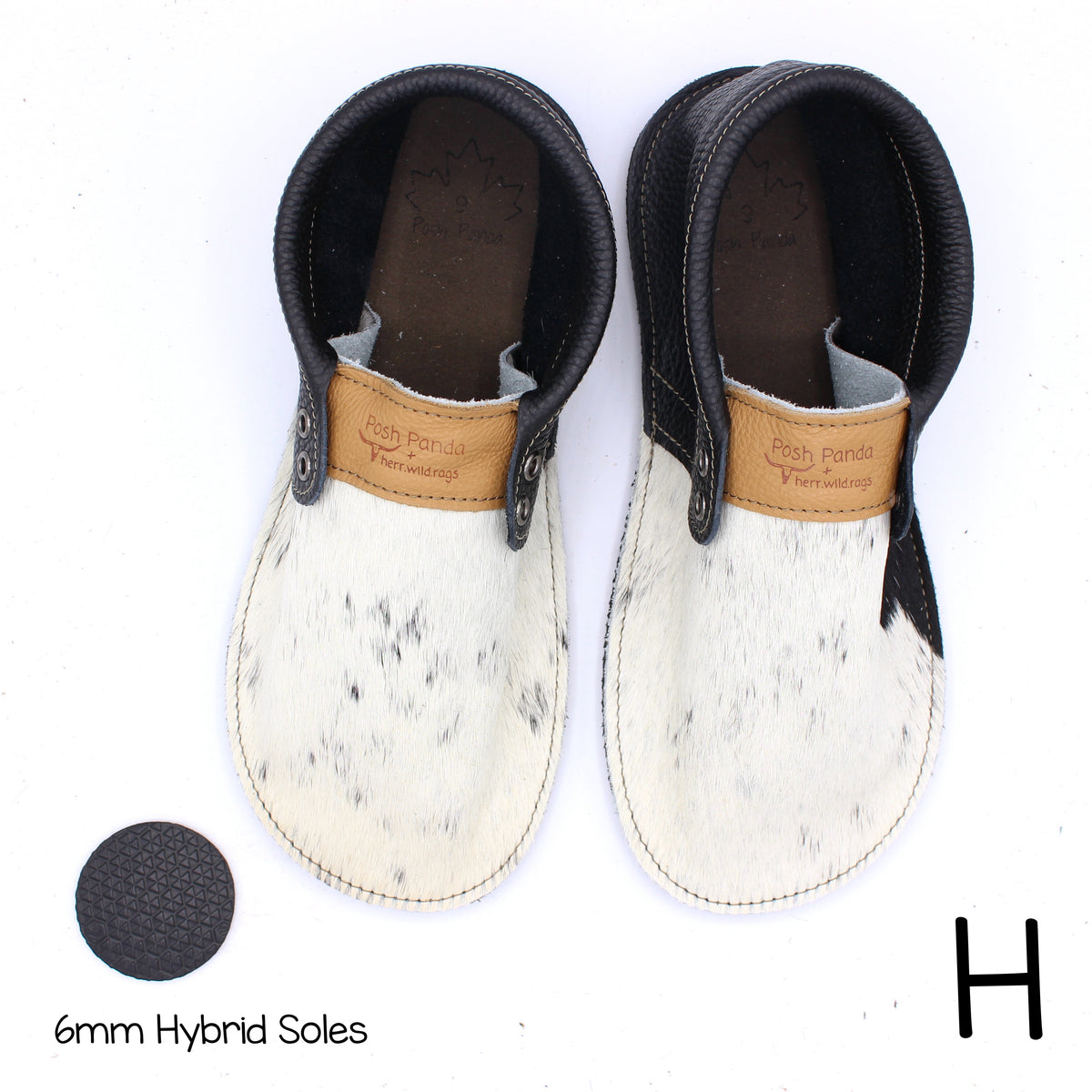 Hair Hide Collab Mocs - Ladies - SIZE 9 (4-6mm Soles)