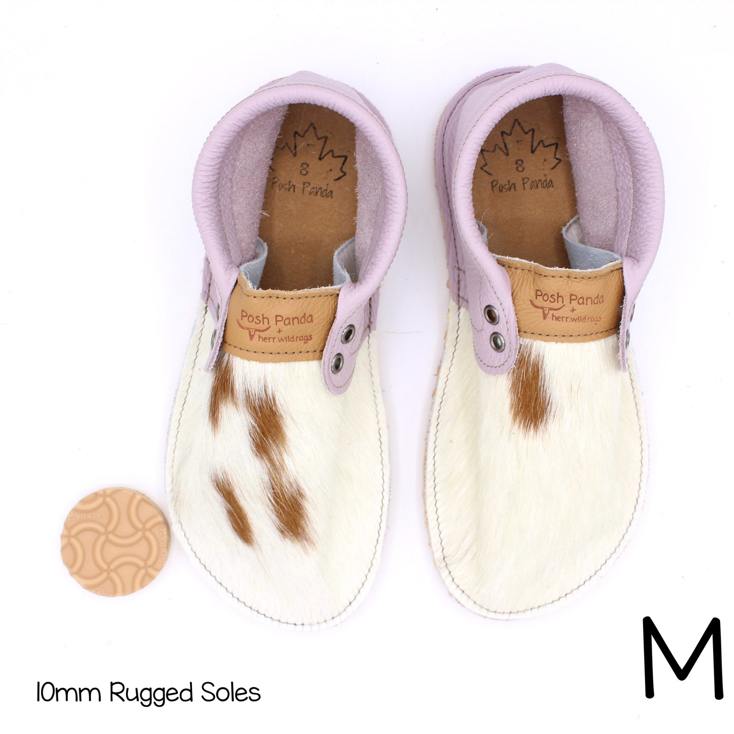 Hair Hide Collab Mocs - Ladies - SIZE 8 - RUGGED